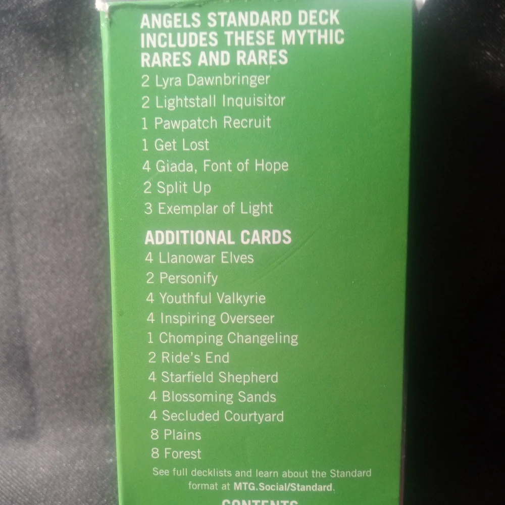 OPEN BOX ~ MTG Angels Standard Theme Deck 60-Card Ready to Play - Open Box